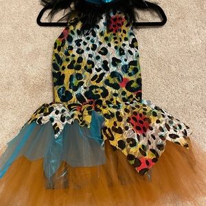 Girls cavewoman costume tutu